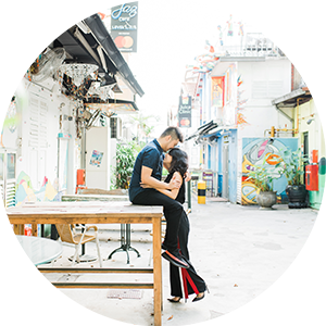 Priskila And Hardianto Logo — Overseas and Singapore Pre-Wedding Photography — LoveLens photography Singapore — LoveLens