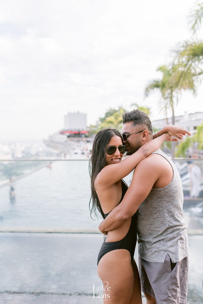 couple at marina bay sands