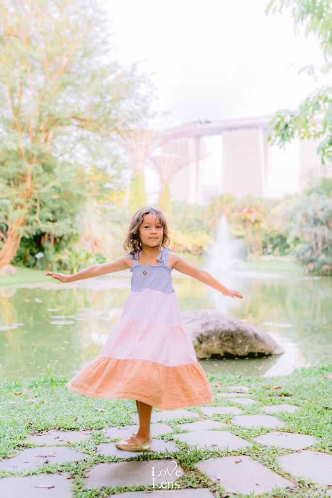 kids photoshoot at marina bay sands
