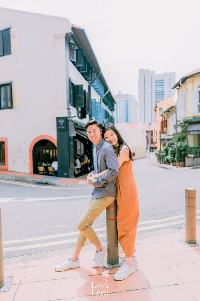 prewedding photoshoot at club street
