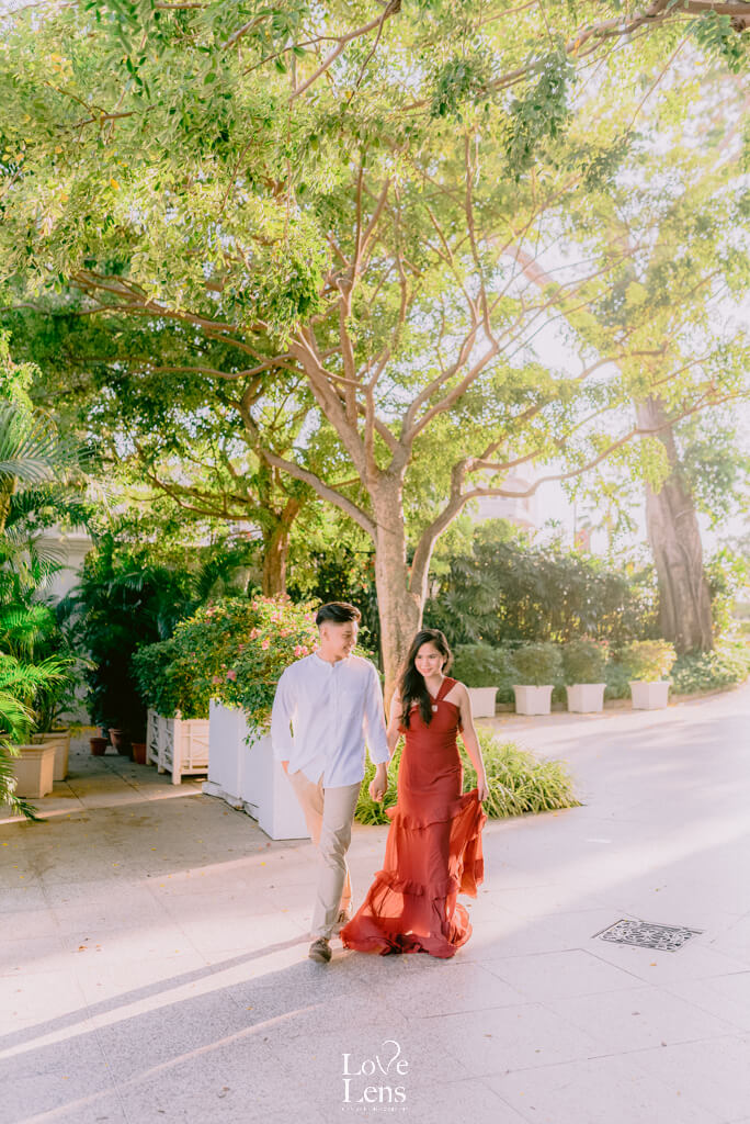 couple prewedding at fullerton