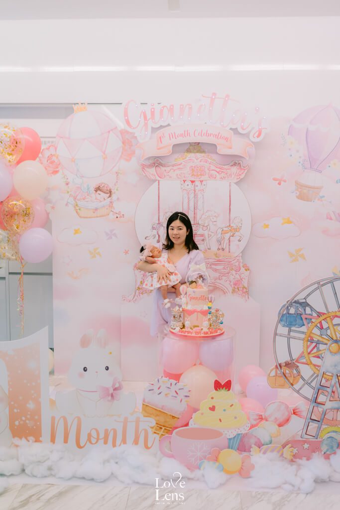 1 month baby celebration photography