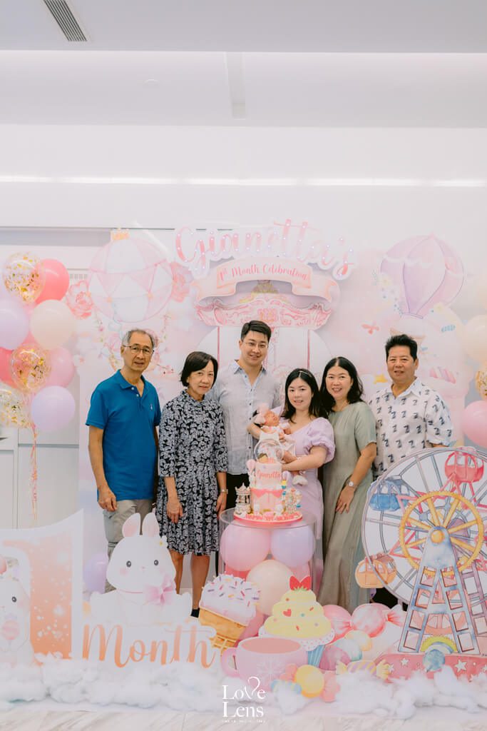 1 month baby celebration photography
