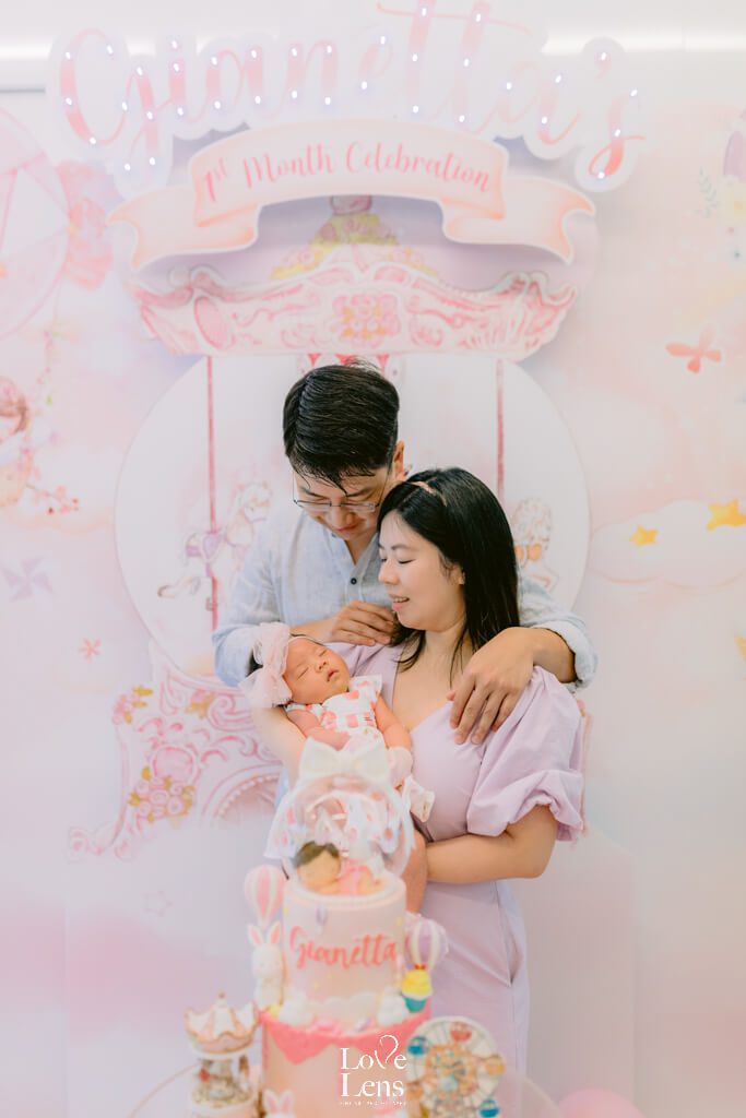 1 month baby celebration photography