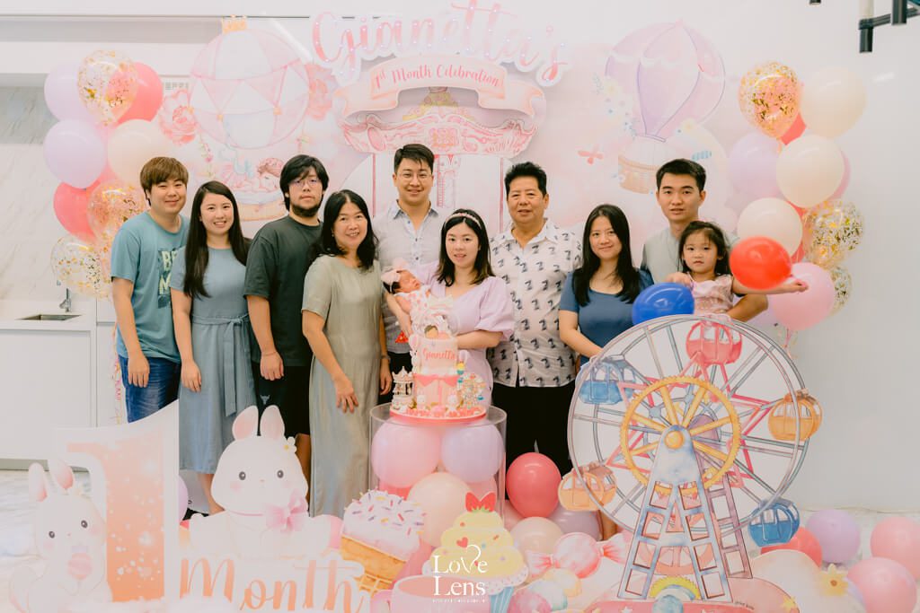 1 month baby celebration photography