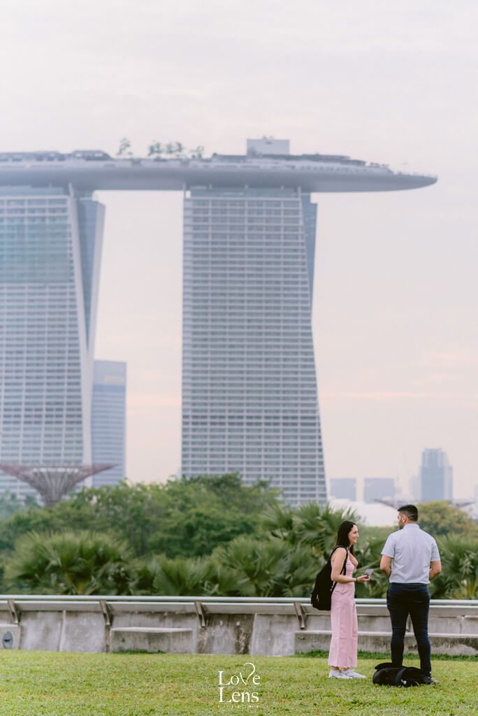 proposal in marina bay sands singapore