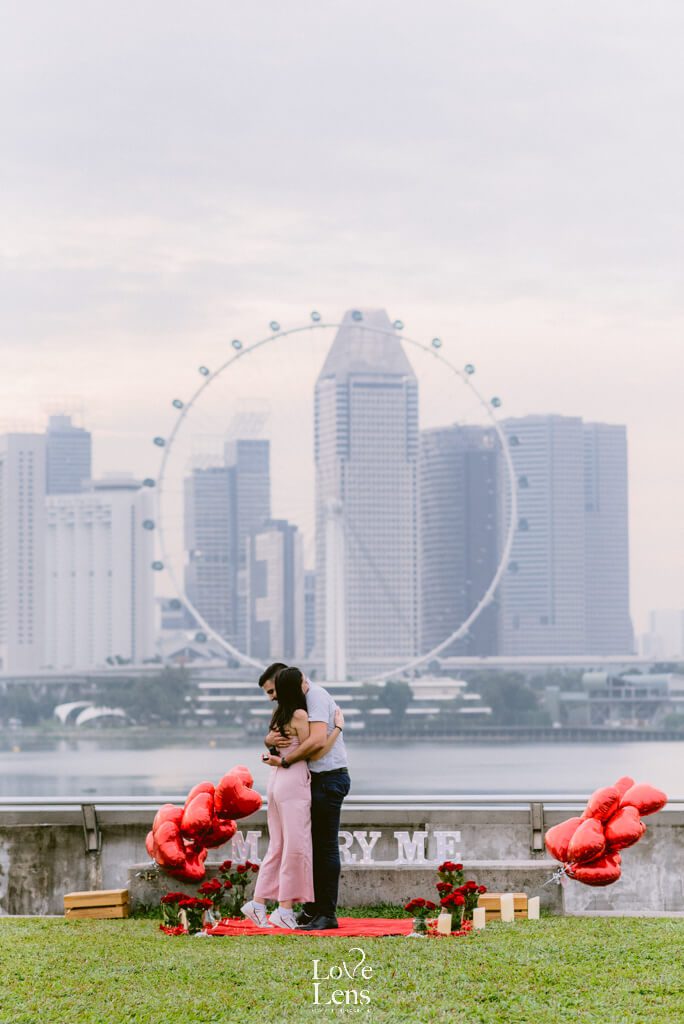 proposal in singapore flyer