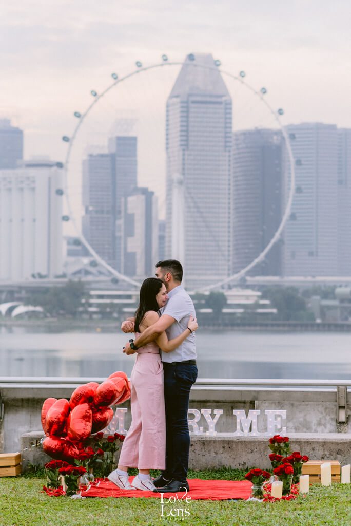 proposal in singapore flyer