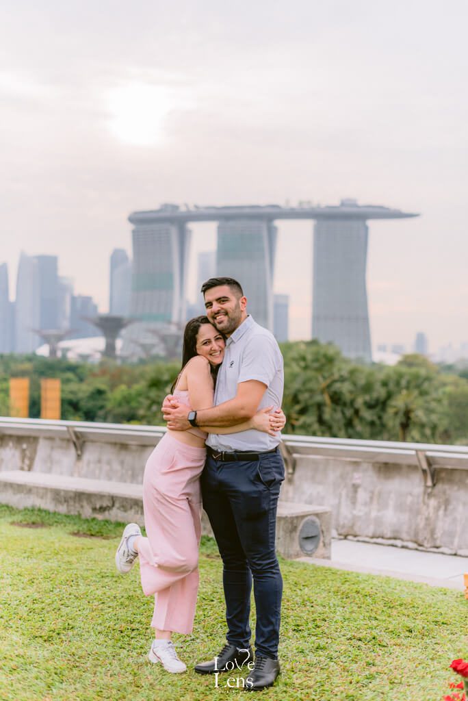 proposal in marina bay sands singapore