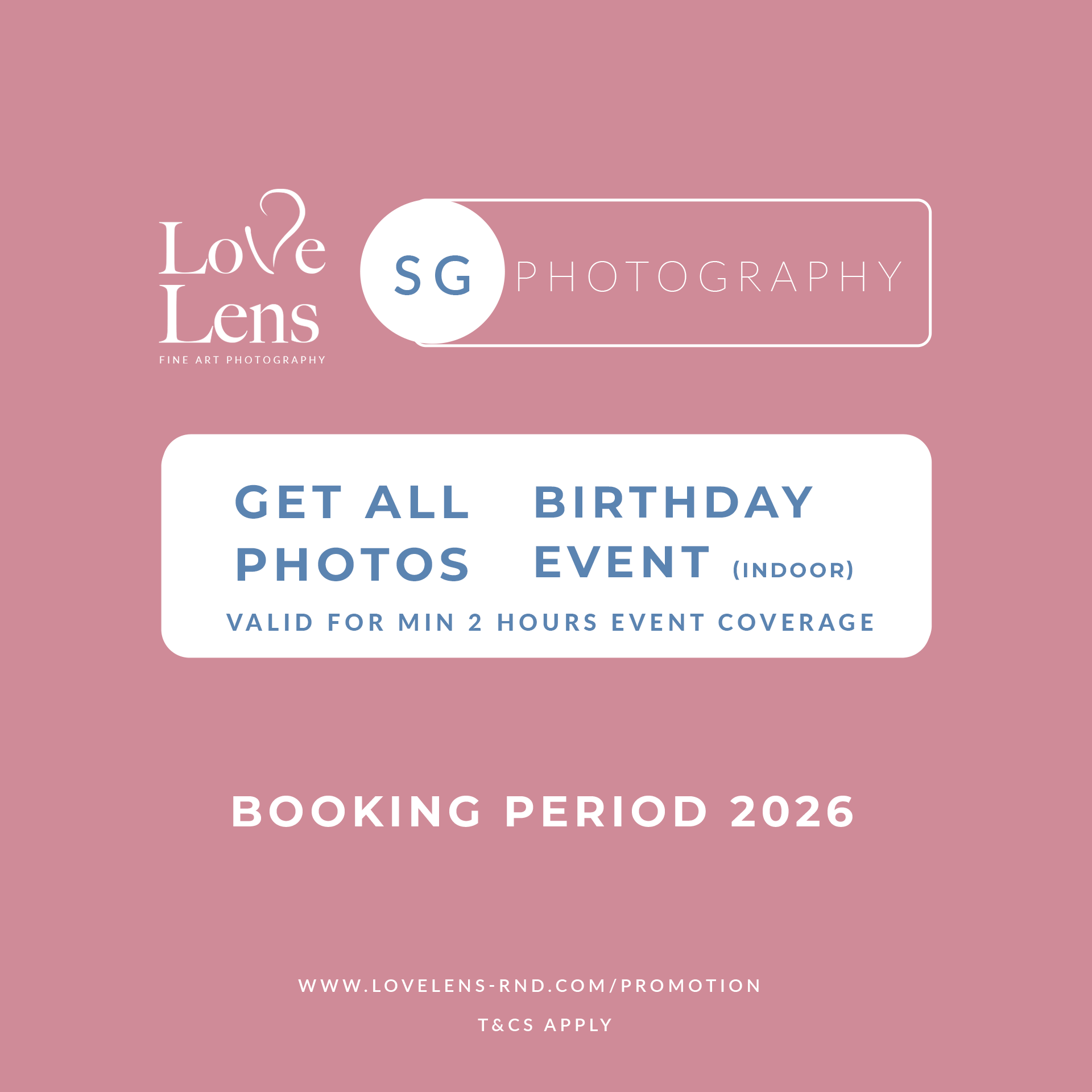 Professional Singapore birthday event photography promotion