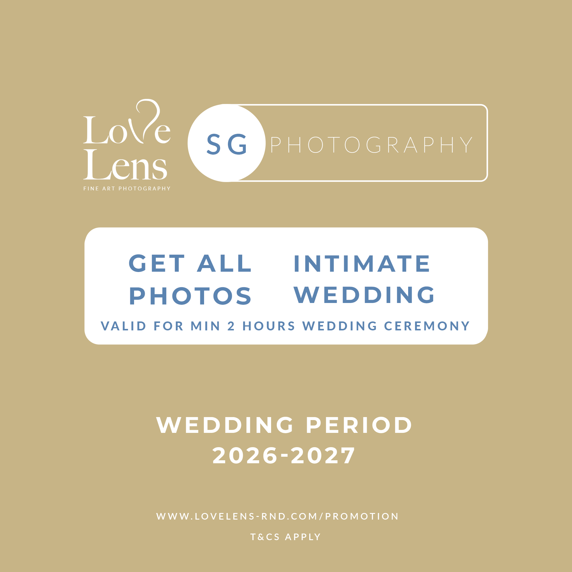 ROM wedding photographer Singapore promotion 2026 sessions